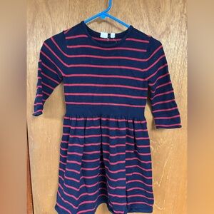 GAP Kids sparkly Navy and Red Striped Knitwear.  It has a hint of sparkly lines.